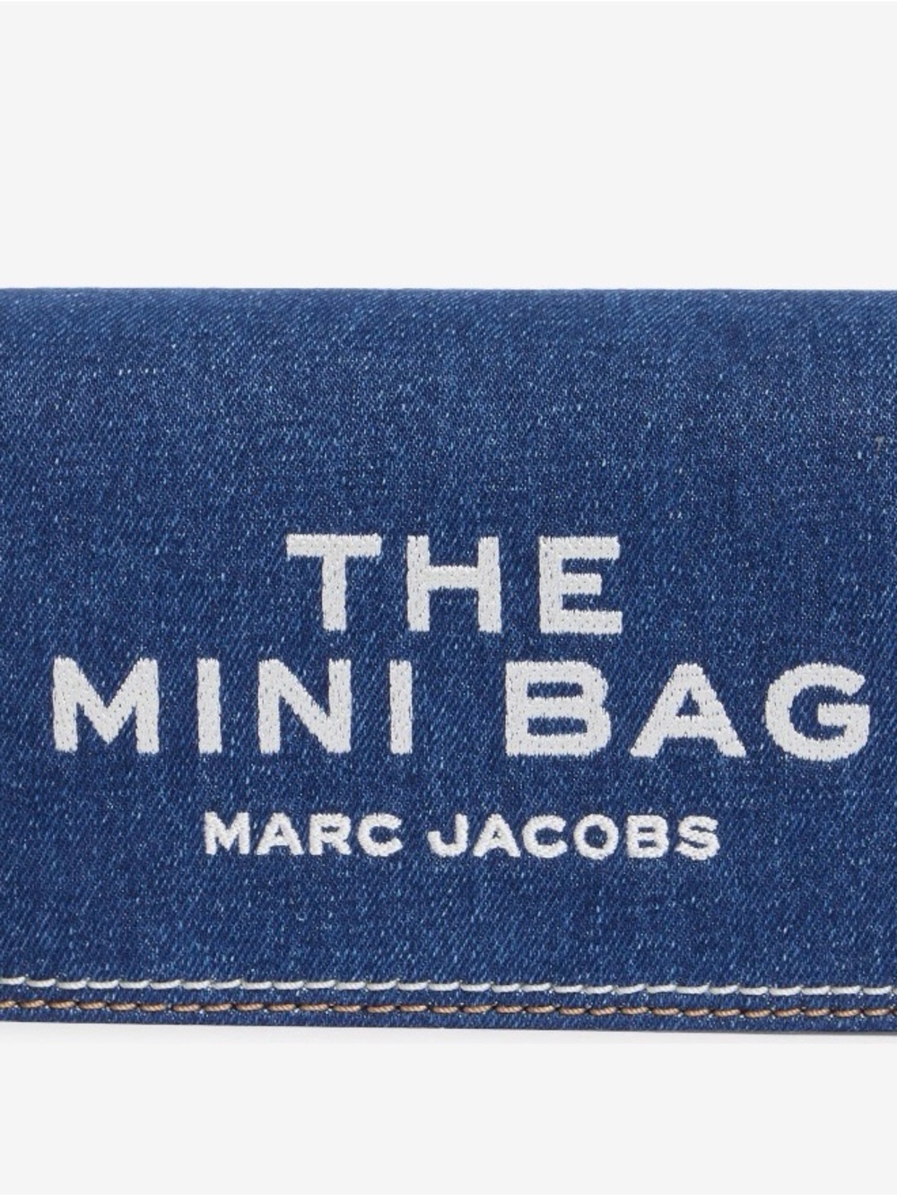 Marc Jacobs Denim Mini Bag with White Logo